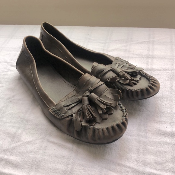 $178 B.Makowsky brown leather moccasin shoes women’s 10 M BF Trixie style - Picture 1 of 7